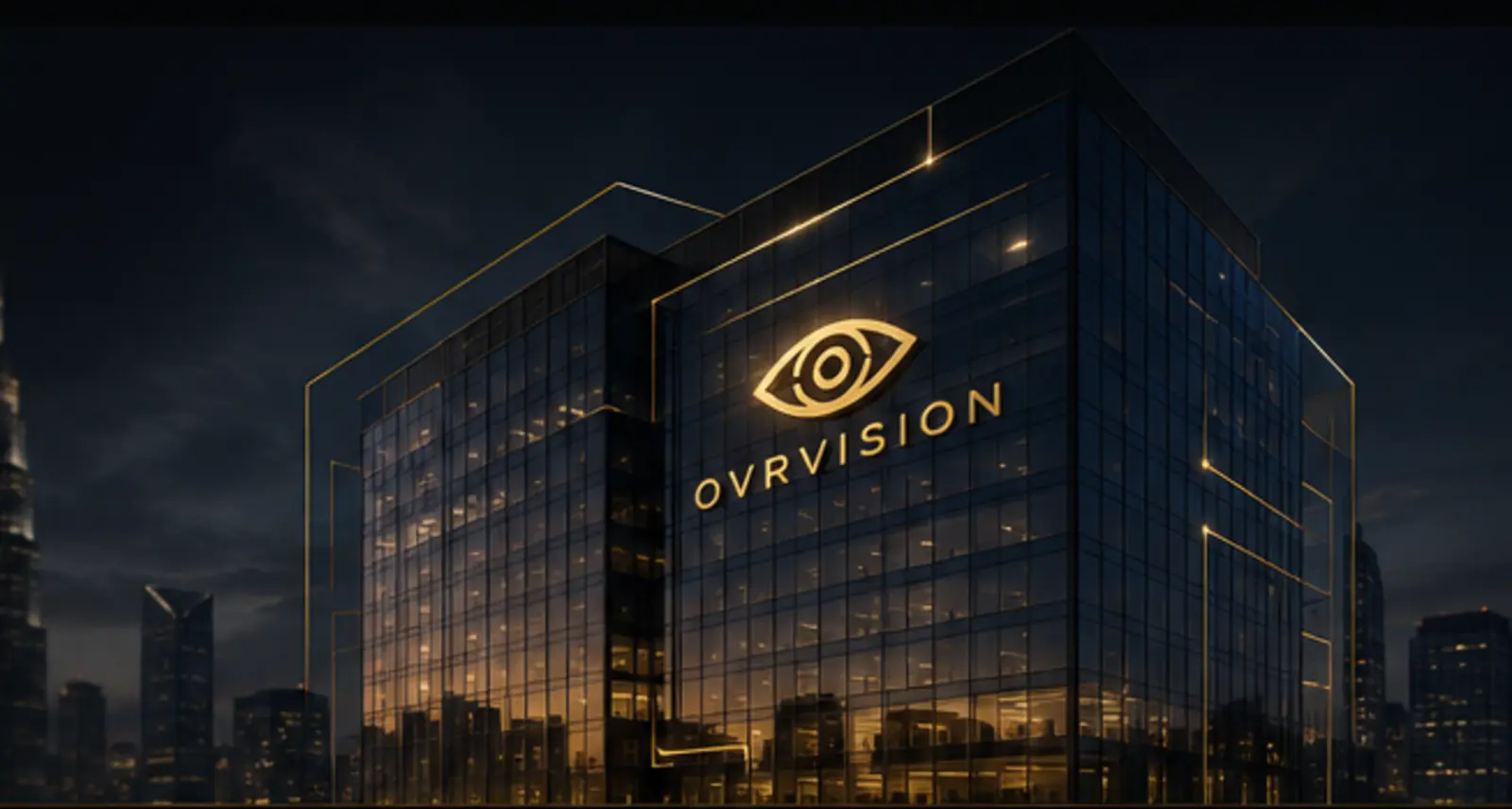 OVRVISION headquarters at night